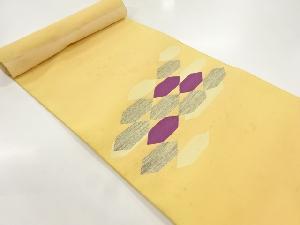 アンティーク　ダイヤ柄織出し名古屋帯地反物